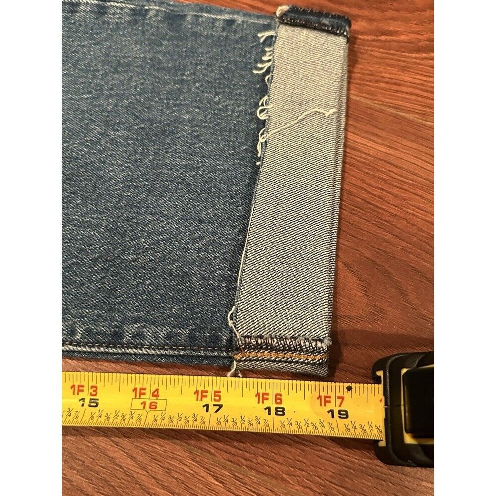 Levis Jeans Womens 30 Blue Wedgie Skinny Cuffed Stretch Medium Wash Denim - Picture 4 of 12